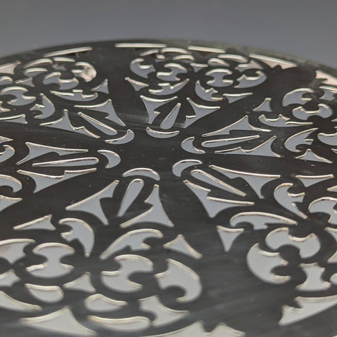 1920年左右英國古董銀盤茶壺杯墊